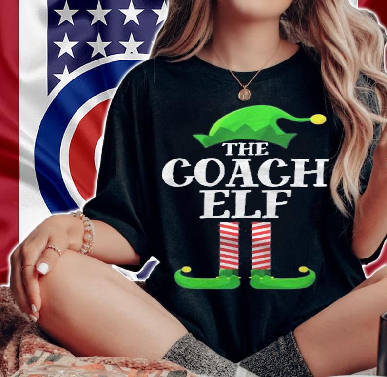 Coach Elf Matching Family Group Christmas Party Pajama Shirt woman shirt