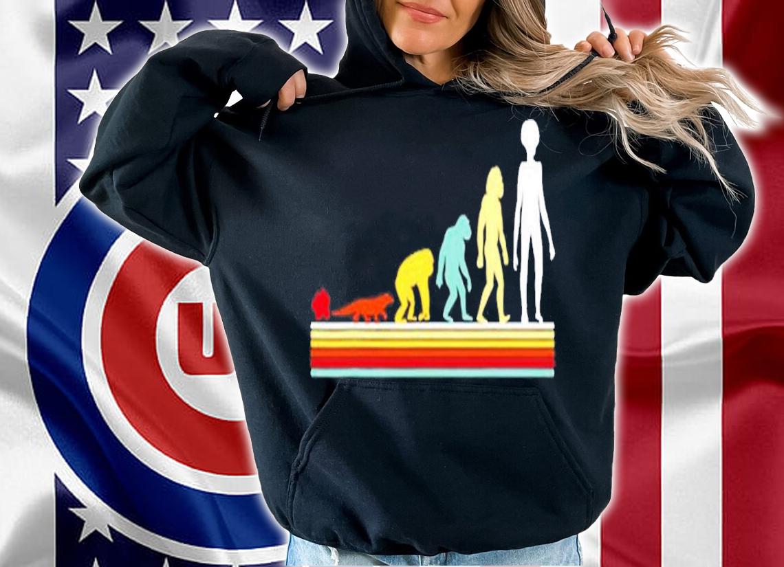 Evolution Of Alien Abduction Retro Vintage Alien Evolution T-Shirt hoodie