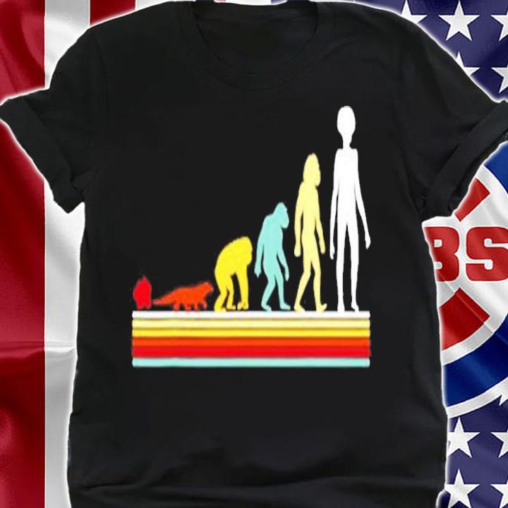 Evolution Of Alien Abduction Retro Vintage Alien Evolution T-Shirt shirt