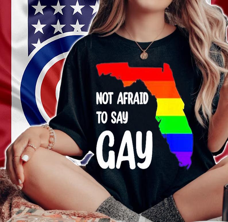 Florida Not Afraid To Say Gay T-Shirt woman shirt