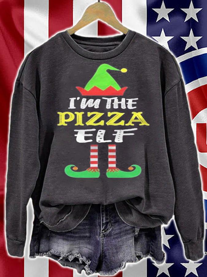 Im The Pizza Elf Matching Group Christmas Shirt