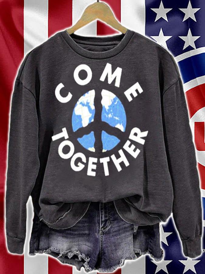 John Lennon Come Together Peace Earth Shirt sweatshirt