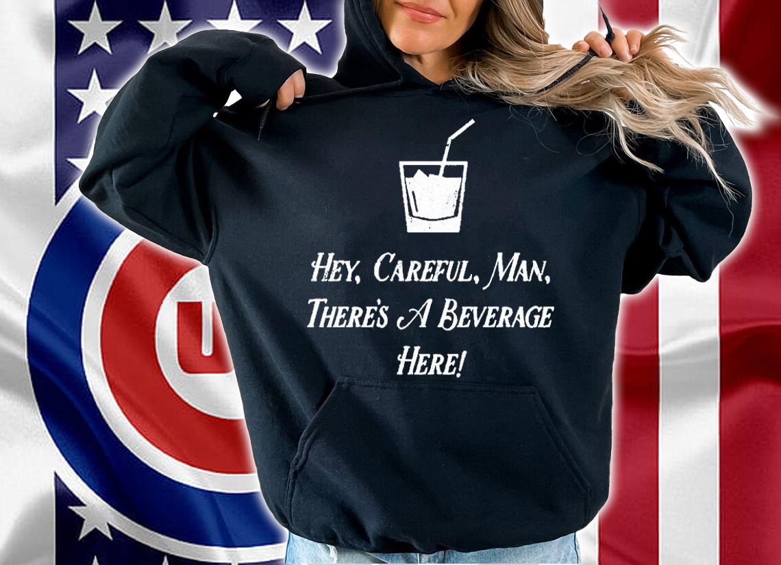 Lebowski White Russian Hey Ccareful Man There's A Beverage Here T-Shirt
