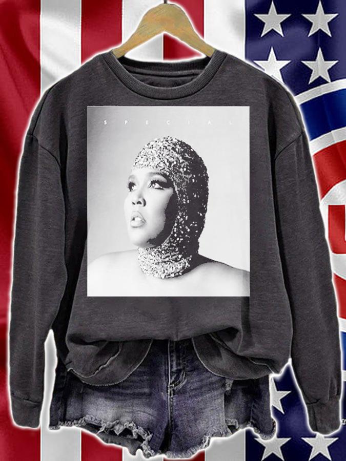Lizzo Music Special Silver Vinyl T-Shirt