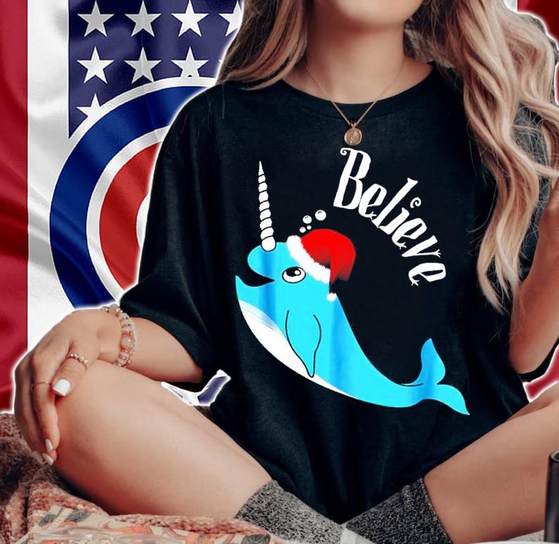 Narwhal Christmas Cute Unicorn of the Sea Pajama shirt
