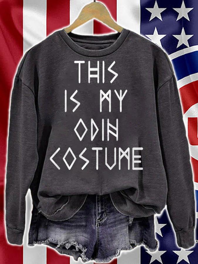 Odin Costume Halloween Nordic Norse Mythology Lazy Easy Shirt sweatshirt