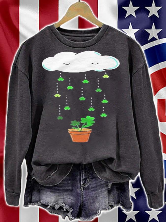 St. Patricks Day Shirt For Kids Raining Clovers Shirt