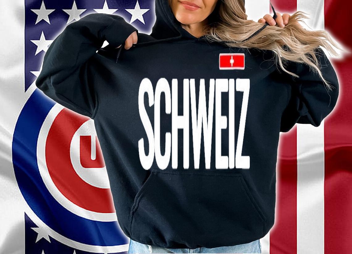 Womens Switzerland Swiss Schweiz Flag Gift Shirt