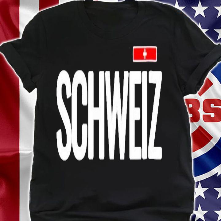 Womens Switzerland Swiss Schweiz Flag Gift Shirt