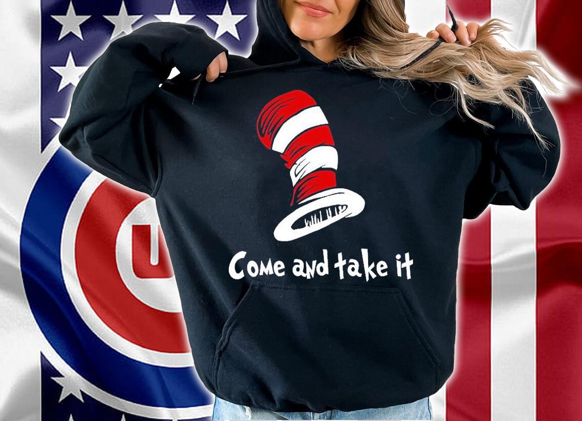 Come And take It Cat In The Hat Funny Tie-Dye T-Shirt