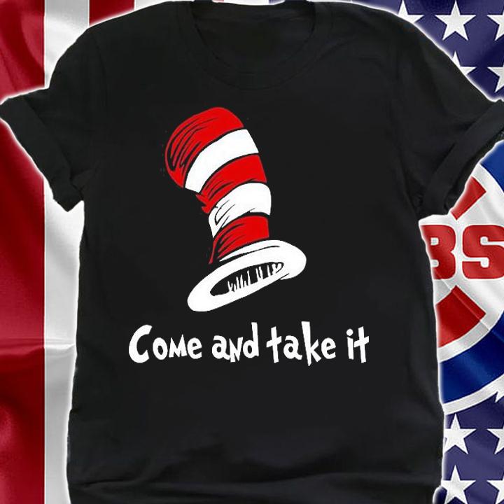 Come And take It Cat In The Hat Funny Tie-Dye T-Shirt