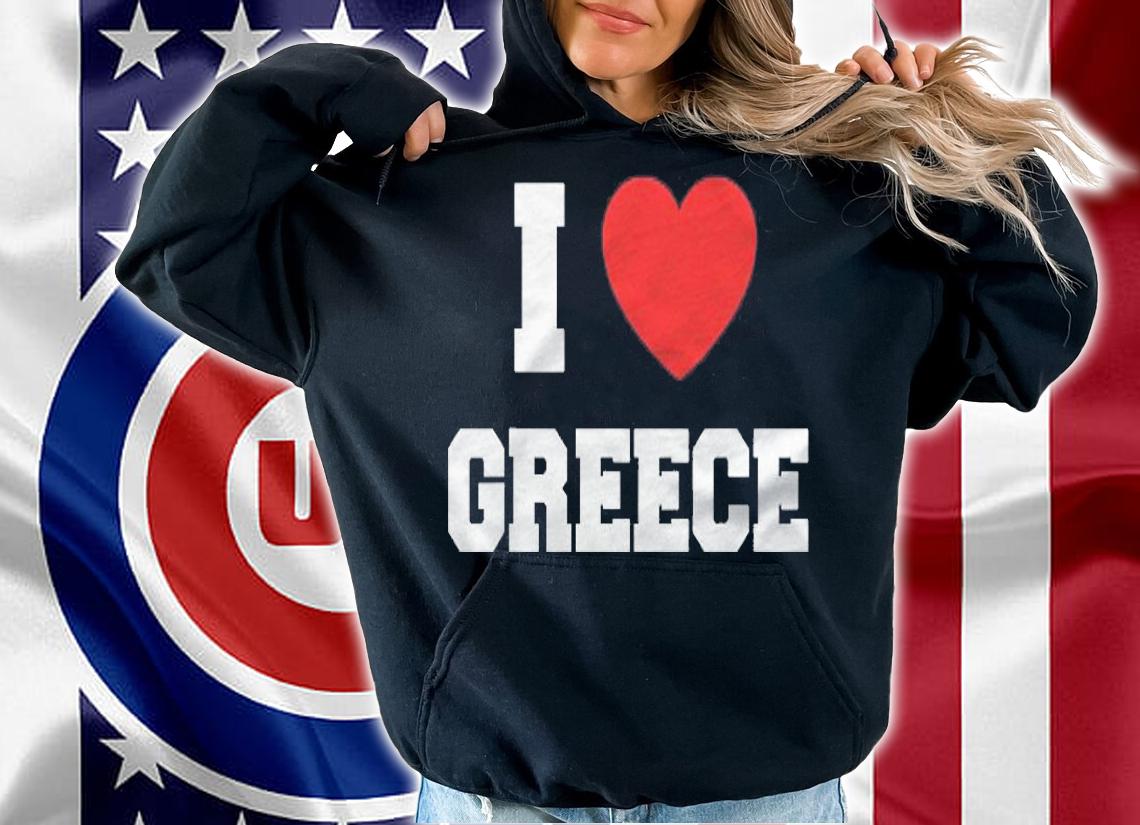 I Love Greece Heart Lover Souvenir Shirt hoodie