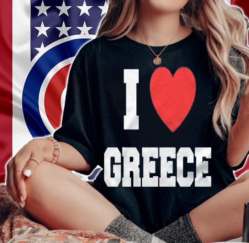 I Love Greece Heart Lover Souvenir Shirt woman shirt