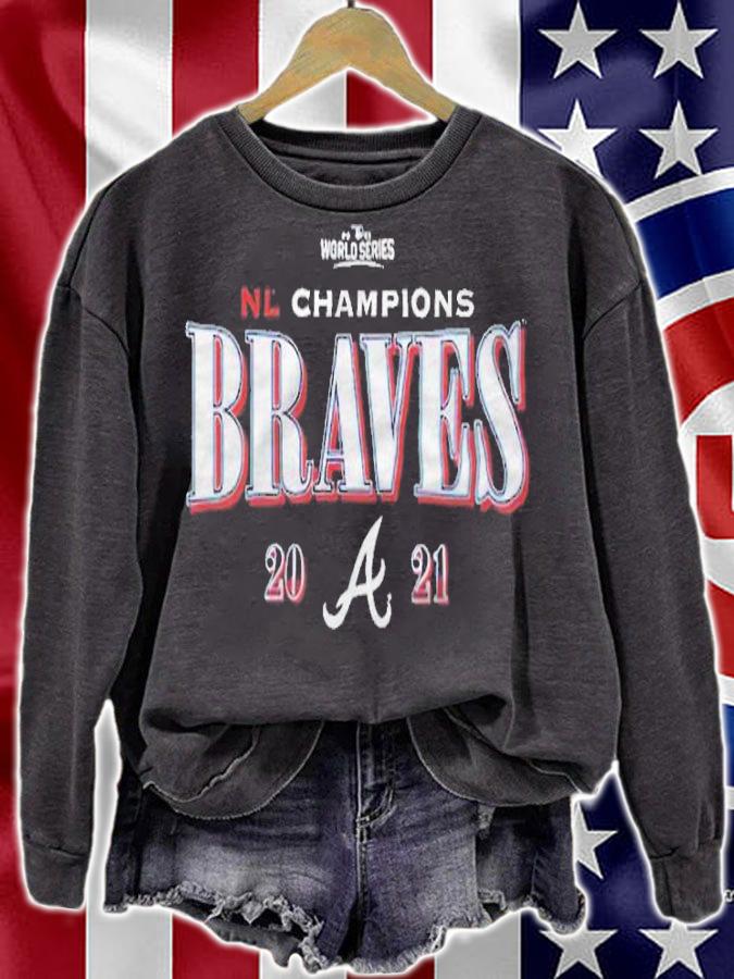 NL Champions Atlanta Braves logo 2021 T-shirt sweatshirt
