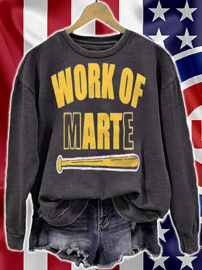 Starling Marte Work Of Marte Oakland Athletics T-shirt