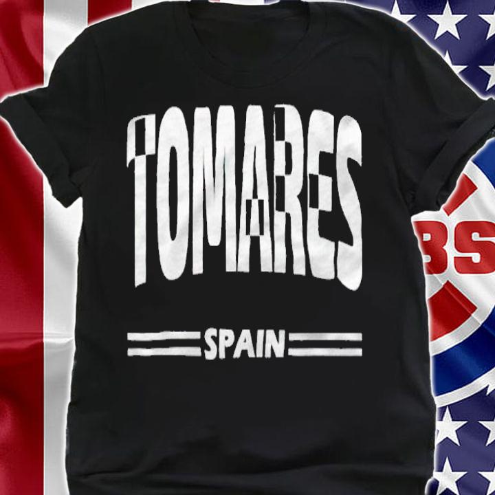 Tomares Spain Spanish city in white T-shirt shirt
