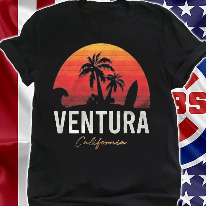 Ventura Beach California Palms Vacation Surf Sundown Shirt shirt