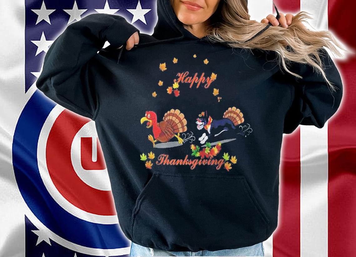 Happy Thanksgiving Boston Terrier Cute Gift Dog Lover Shirt hoodie