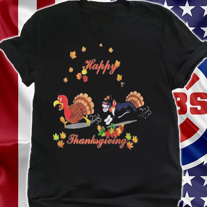 Happy Thanksgiving Boston Terrier Cute Gift Dog Lover Shirt shirt