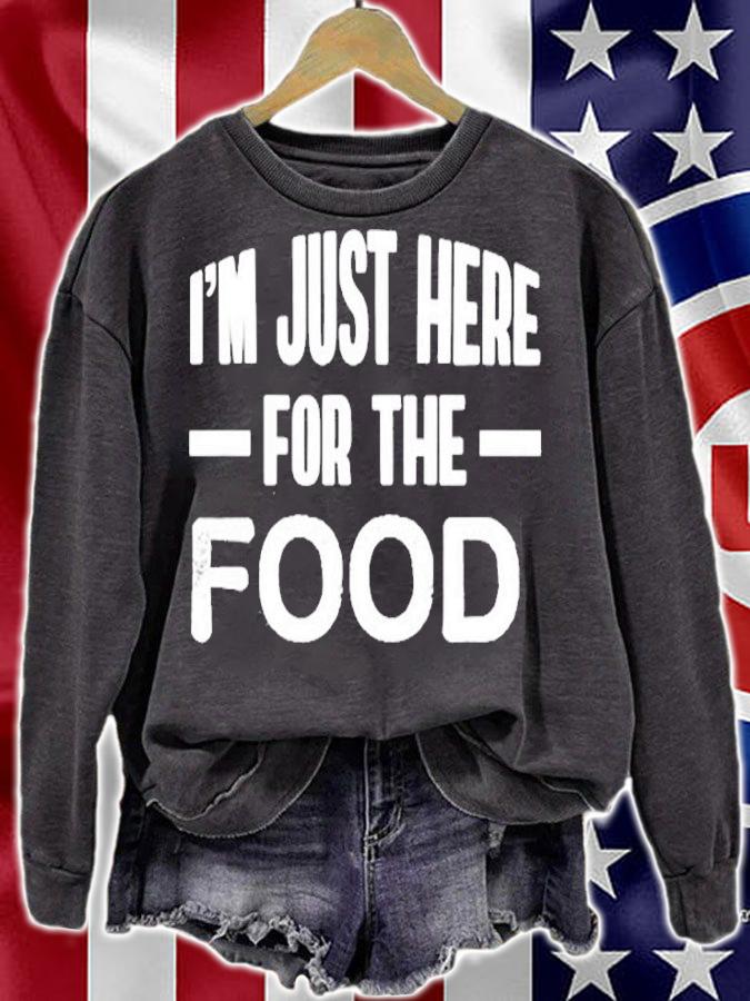 Mens Im Just Here For The Food T-Shirt