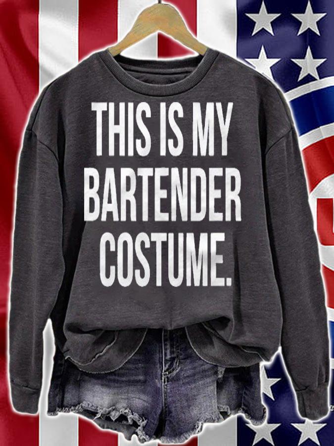 This My Bartender Costume Funny Halloween Tee Shirt sweatshirt