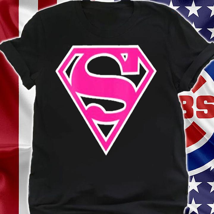 Womens Ucl Dc Supergirl Logo Classic 01 Pink T-Shirt