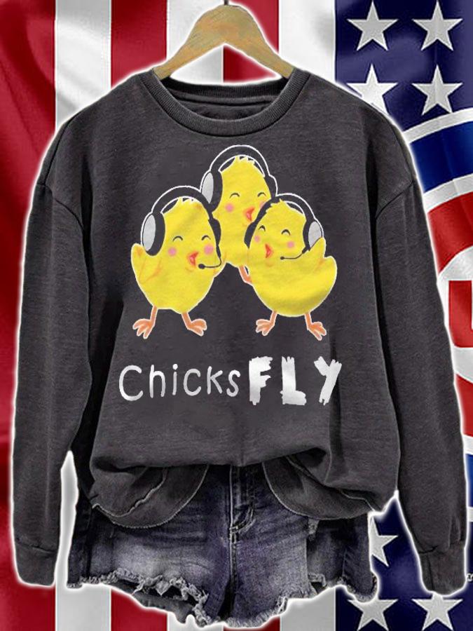 Cute Female Pilot Gift Aviation Womens Flying Plane Shirt sweatshirt