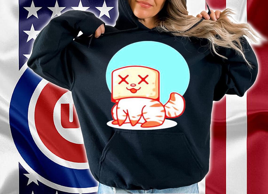 Little Cat Wearing A Marshmallow Mask Kitty Cats T-Shirt hoodie
