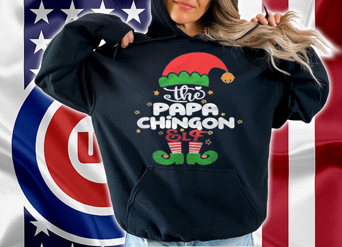Papa Chingon Elf Matching Family Group Christmas Pajama Shirt hoodie