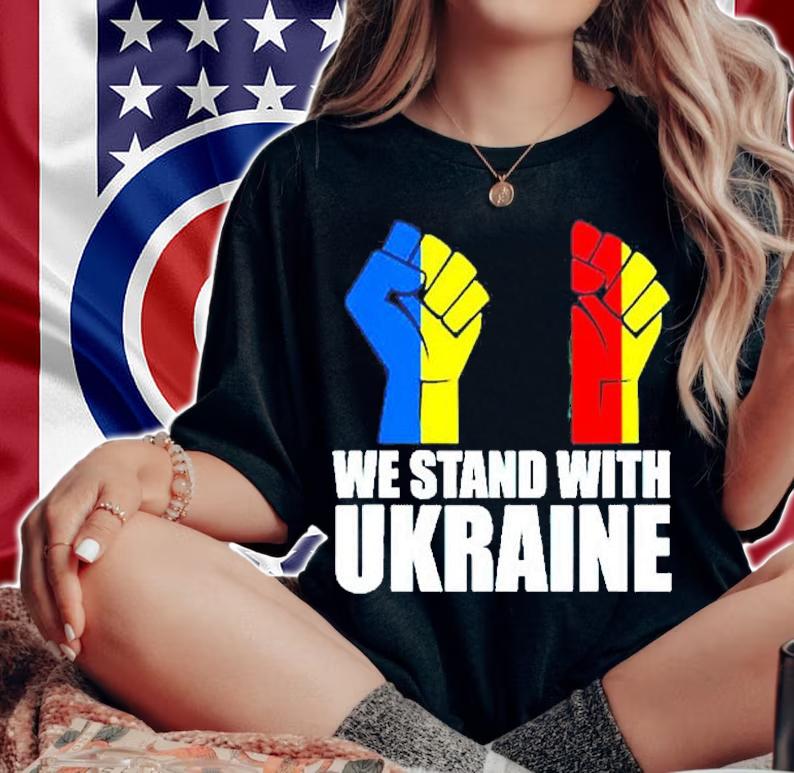 Puck Futin Stand With Ukraine Ukrainian Lover Support T-Shirt woman shirt