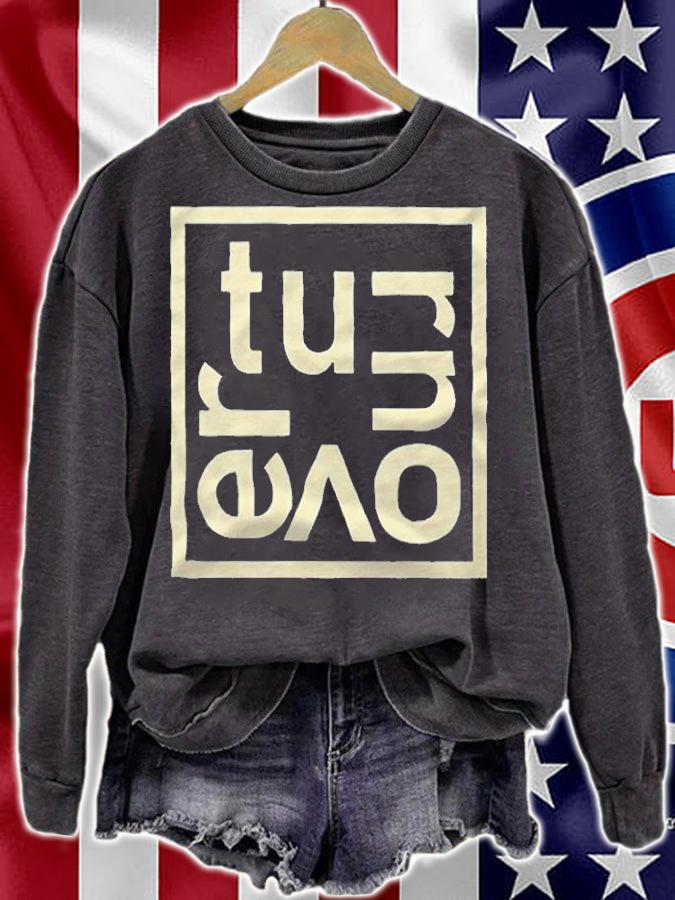 Turnover logo T-shirt sweatshirt