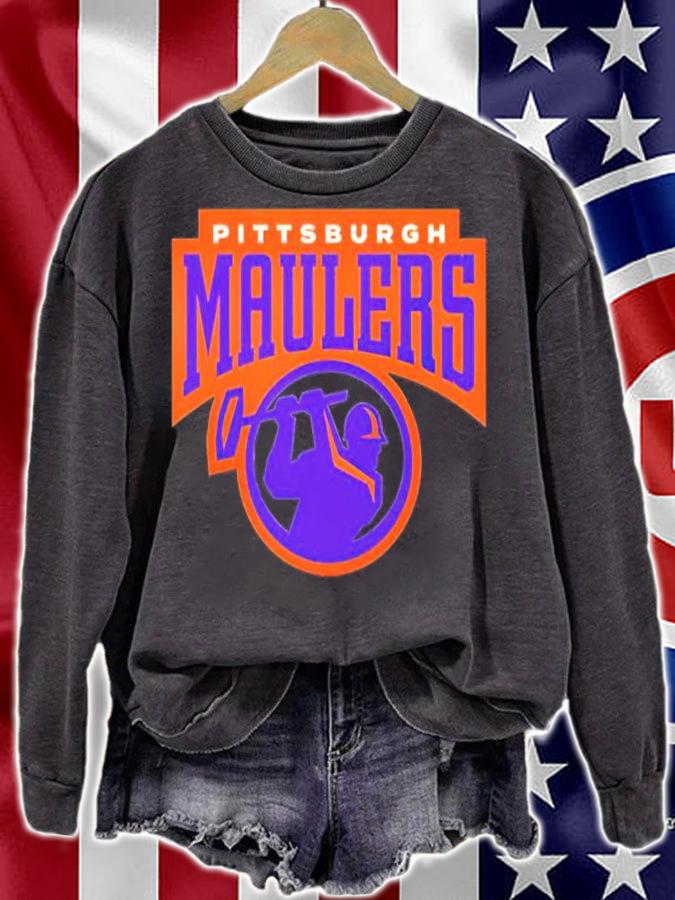 USFL Pittsburgh Maulers Fleeces Shirt sweatshirt