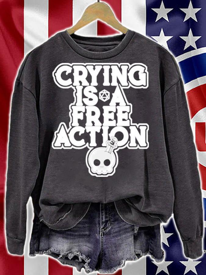 Gemmed Firefly Crying Is A Free Action Shirt