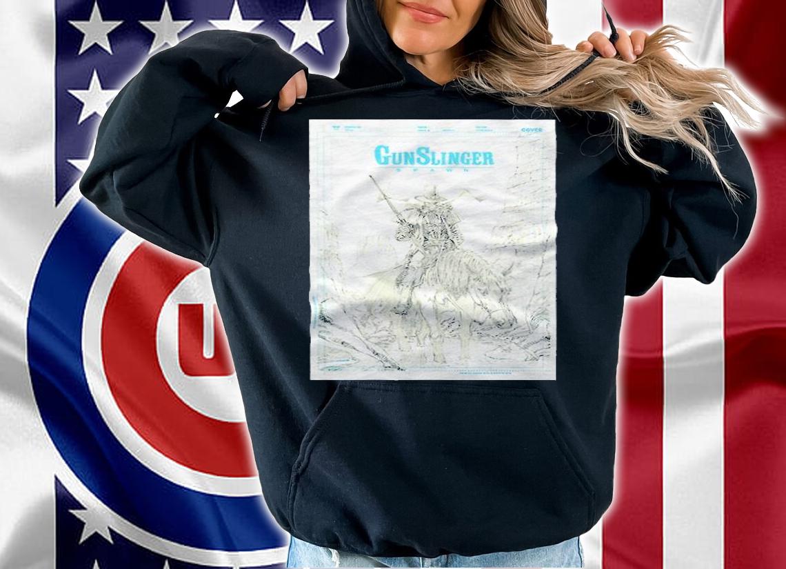 GunSlinger Spawn pencil art T-shirt