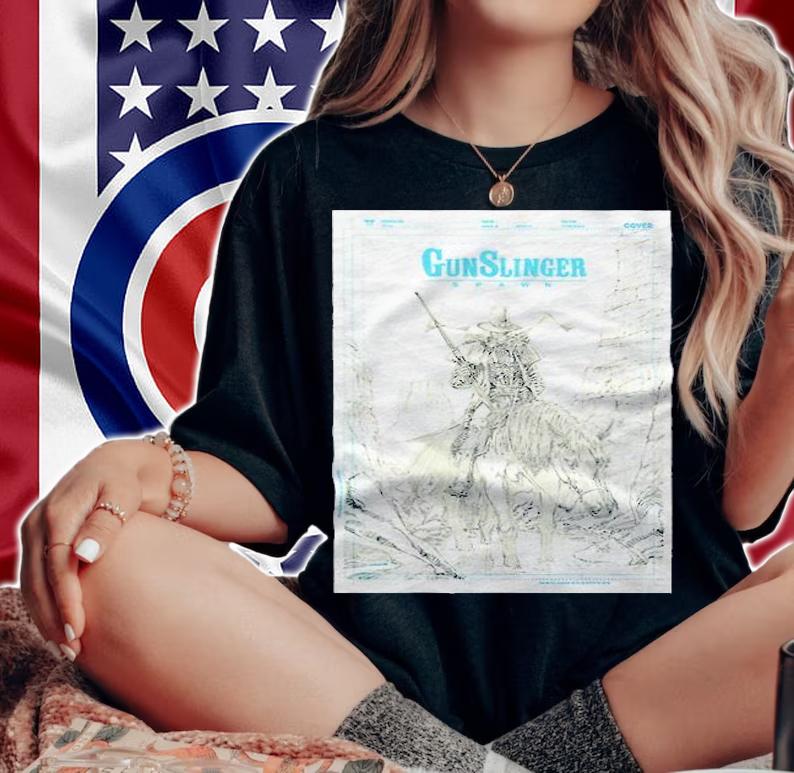GunSlinger Spawn pencil art T-shirt