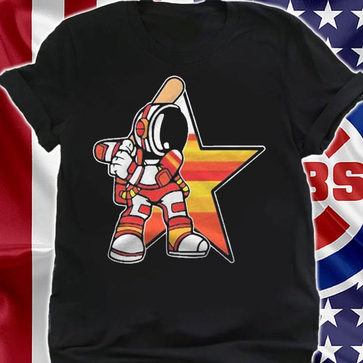 Houston H-Town Texas Astronaut Space Stripes shirt