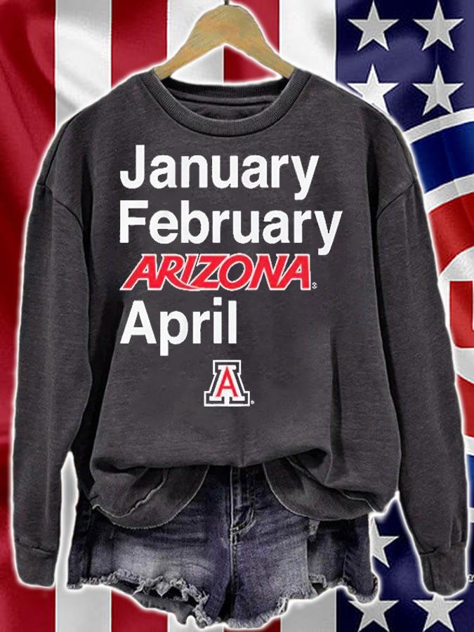 January February Arizona April Arizona Basketball T-Shirt sweatshirt
