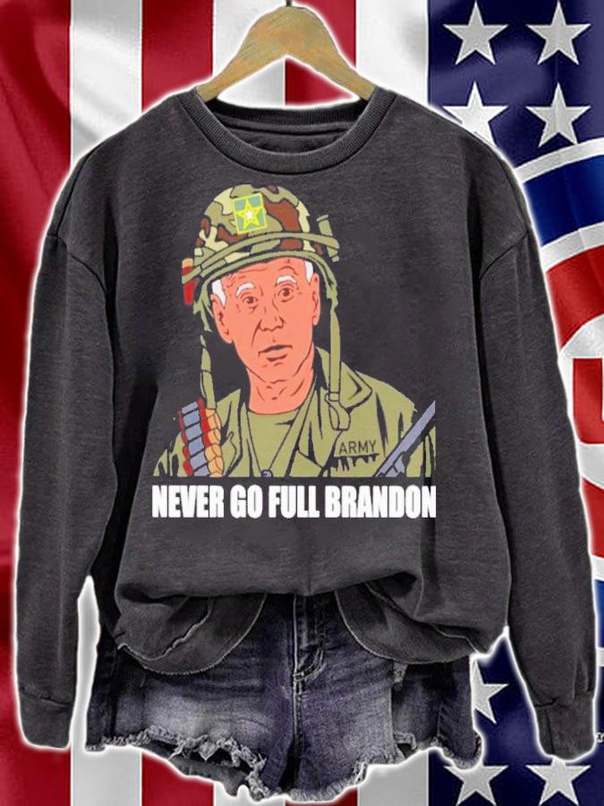 Joe Biden Never Go Full Brandon Shirt