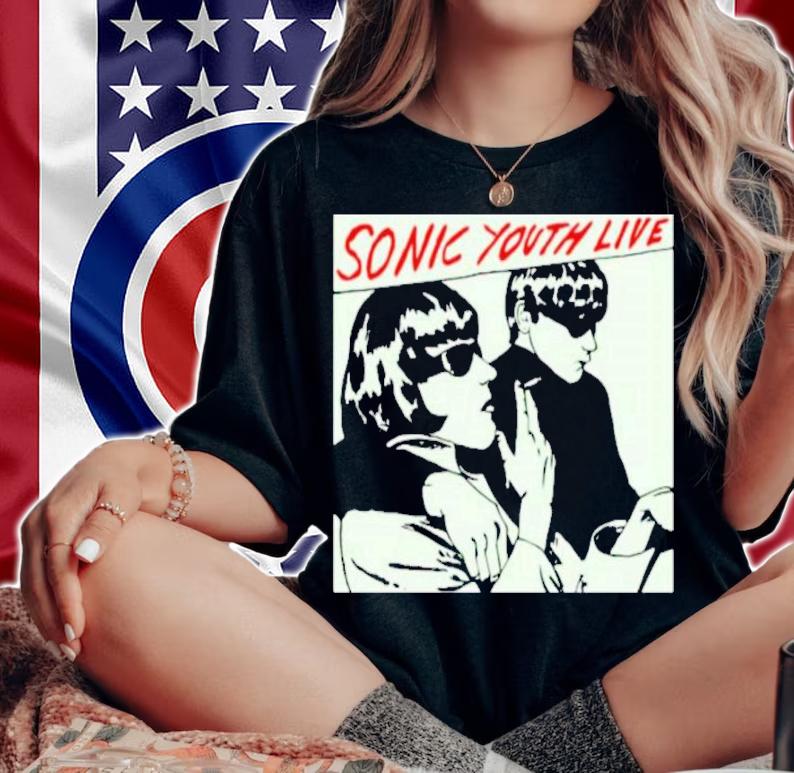 Kurt Cobain Sonic Youth Live Shirt woman shirt
