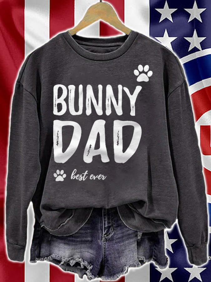 Mens Bunny Dog Dad Best Ever Shirt Funny Gift Idea Shirt sweatshirt