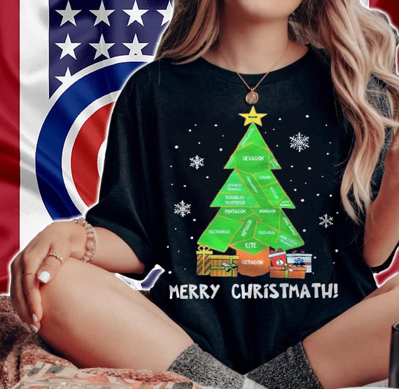 Merry Christmath tree Hexagon T-shirt