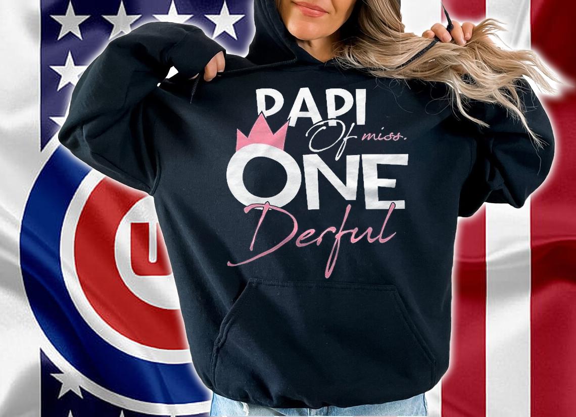 Papi Of Miss Onederful 1St Birthday Girl Party Matching Shirt hoodie
