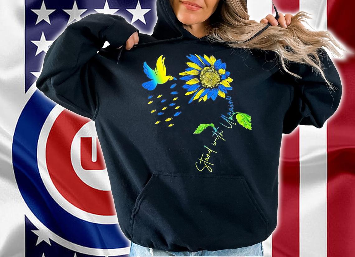 Peace In Ukraine Dove Stand With Ukraine Sunflower Ukraine Peace Ukraine T-Shirt hoodie