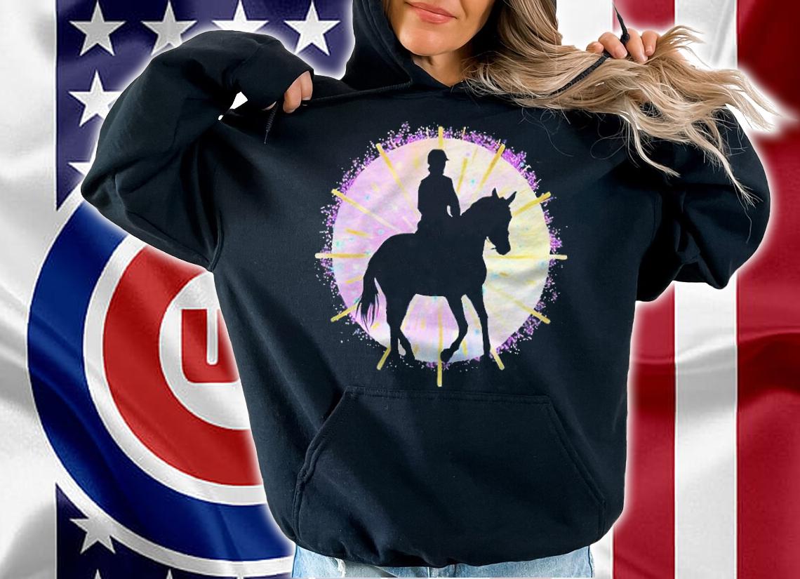 Pink horse riding girl birthday rider equestrian show T-shirt