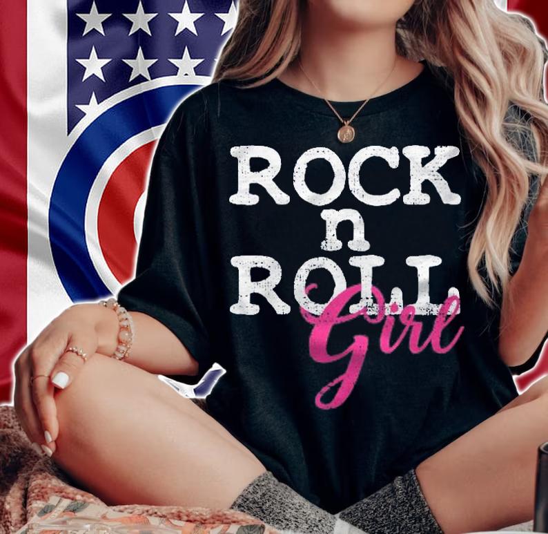 Rock N Roll Vintage Star Gift Rocker Shirt