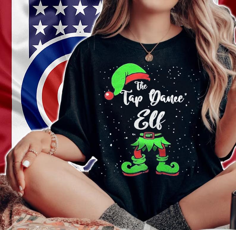 Tap Dance Elf Matching Family Christmas Pajama Costume Premium Shirt