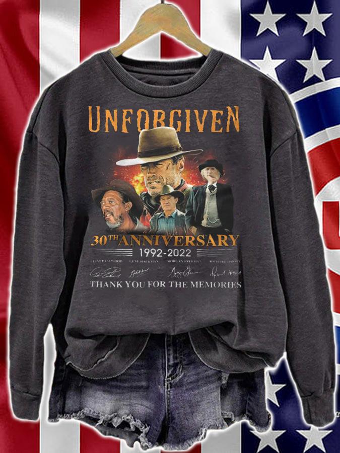Unforgiven 30th Anniversary 1992 2022 Thank You For The Memories Signature t-shirt sweatshirt