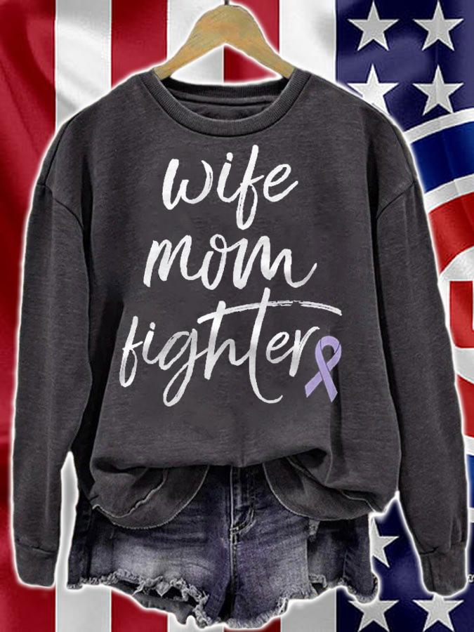 Womens Stomach Cancer Awareness Products Ribbon Fighter Mom Shirt