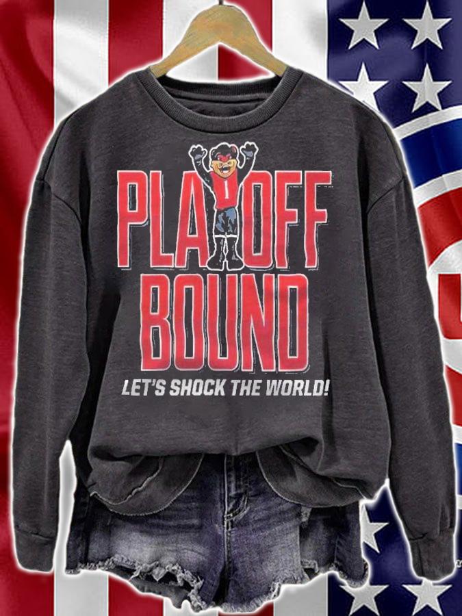 Cincinnati Bearcats football Playoff Bound Let's Shock The World 2021 T-shirt sweatshirt