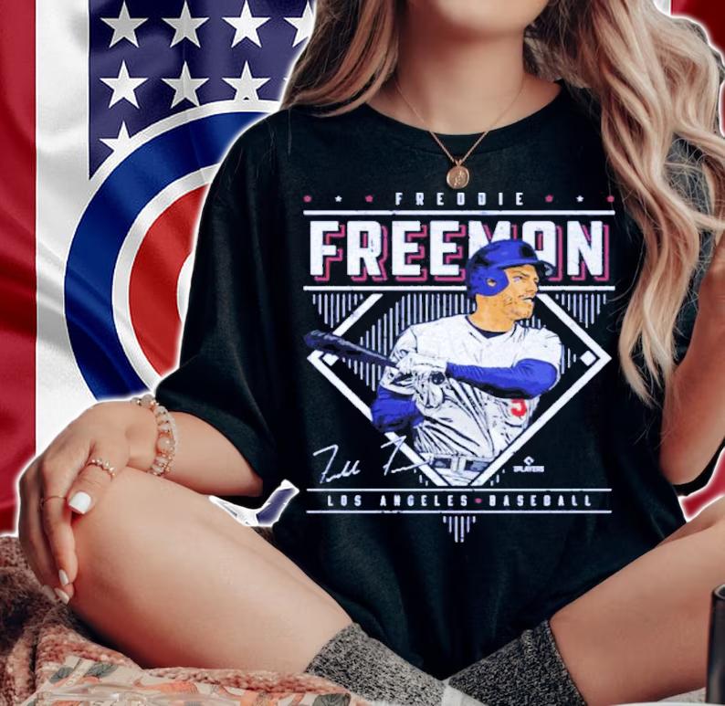 Freddie Freeman Los Angeles D Vintage Baseball Signatures Shirt woman shirt